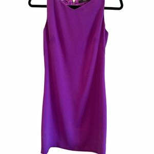 Tahari Vibrant Purple Mini Dress